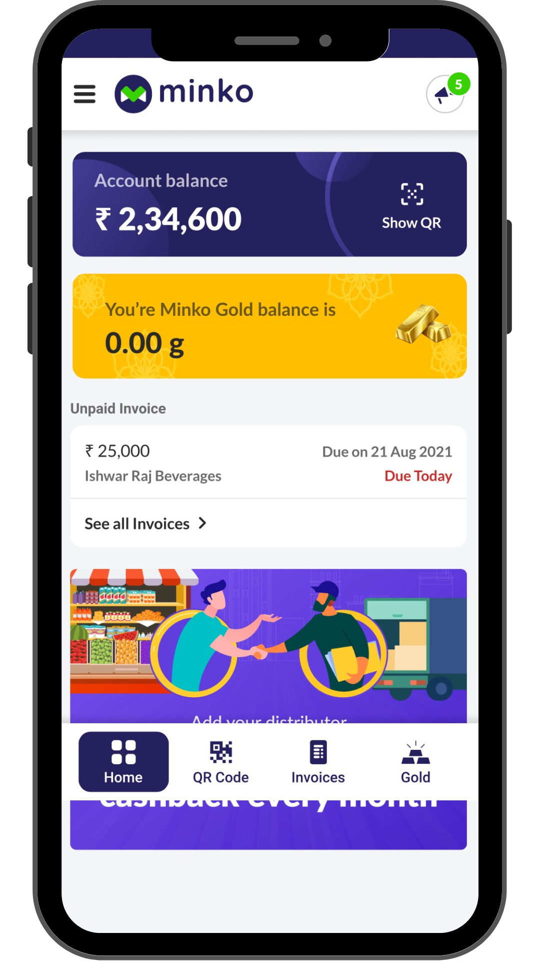 Instant Creditline for FMCG distributors and Retailers in India