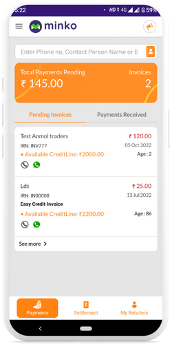 Instant Creditline for FMCG distributors and Retailers in India